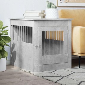 Gabbia Cani Arredamento Grigio Cemento 64,5x80x71cm Multistrato /
