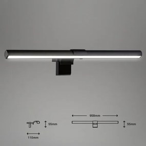 Briloner 2303-015 - Luce LED dimmerabile per schermo LED/3,5W/230V 2700/4000/6500K