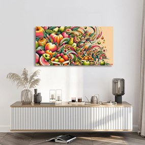 Quadro su tela – Raccolta di frutta
