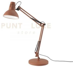 Lampada da scrivania artifex arancione 1 luce attacco e27 23x23x73,...