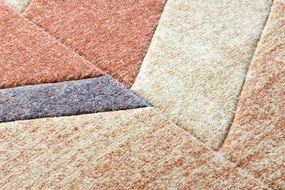 Tappeto FEEL 5673/17931 a spina di pesce beige/terracotta/violet