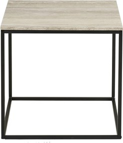 Tavolino con effetto pietra 45x45 cm Vita – House Nordic