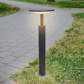 Lampioncino da giardino Fenia Lucande, Nero, Alluminio, Moderno, Lampada LED da esterni