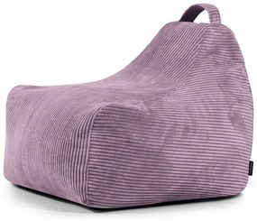 Pouf a sacco per bambini viola con rivestimento in velluto a coste Game Amuse – SLOWDOWN