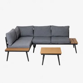 Set per esterni Nadi Nero - Grigio Grafite - Sklum