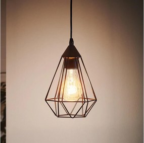 Eglo 94187 - Lampadario a sospensione con cavo TARBES 1xE27/60W/230V