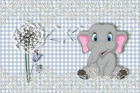 Carta da parati – Elefantino