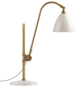 GUBI - Bestlite BL1 Lampada da Tavolo Ø16 Ottone/Bianco Opaco GUBI