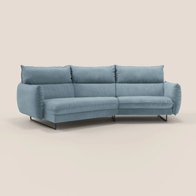 Monamour divano moderno angolare con opzione relax elettrico in microfibra smacchiabile impermeabile T11 carta da zucchero