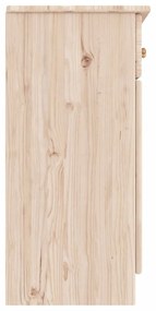 Credenza alta 77x35x73 cm in legno massello di pino