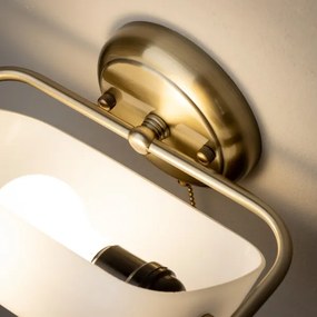 Brilagi - Lampada da parete BANK OFFICE 1xE27/60W/230V ottone/bianco