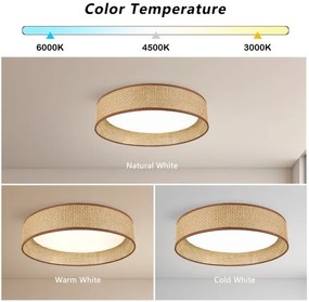 Immax NEO 07288L - LED+CCT dimmerabile plafoniera LONA 36W/230V diam. 45,5 cm + telecomando