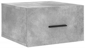 Comodini a Muro 2 pz Grigio Cemento 35x35x20 cm