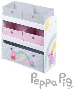 Organizzatore di giocattoli per bambini 63,5x29,5x67 cm Peppa Pig - Roba