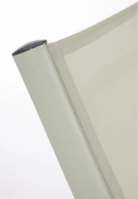 Sdraio da giardino grigio tortora in metallo regolabile/pieghevole Taylor – Bizzotto