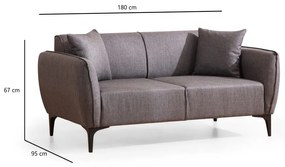 Divano grigio scuro - Belissimo - Balcab Home