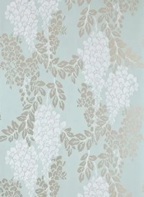 Farrow & Ball Carta da parati Wisteria - Theresa's Green/ Blackened/ Silver