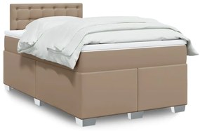 Giroletto A Molle Con Materasso Cappuccino 120x190cm Similpelle /