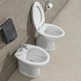 Bidet per anziani e disabili con altezza 49 cm e foro per rubinetto