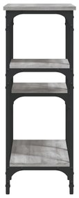 Tavolo consolle grigio sonoma 80x29x75 cm in legno multistrato