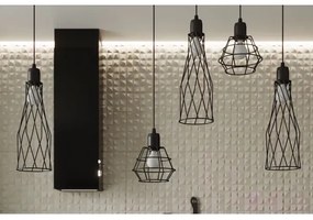 Sollux SL.1165 - Lampadario a sospensione con filo SUBA 1xE27/15W/230V nero