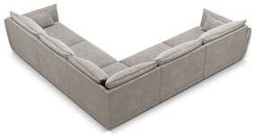Divano angolare grigio chiaro (variabile) Vanda - Mazzini Sofas