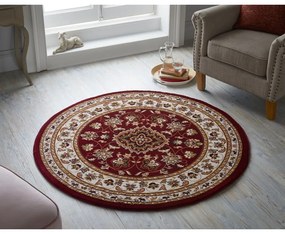 Tappeto rotondo rosso 133x133 cm Sherbone - Flair Rugs