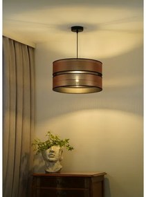 Duolla - Lampadario a sospensione con filo COPPER SHINY 1xE27/15W/230V diametro 40 cm rame/nero