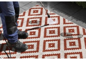 Tappeto da esterno marrone e crema , 80 x 250 cm Malta - NORTHRUGS