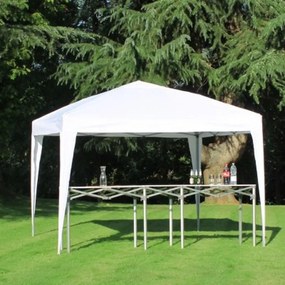 Gazebo Arona in alluminio struttura grigio, copertura bianco L 300 x P 300 x H 250 cm