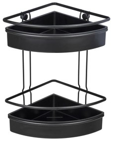 Mensola angolare nera per doccia , 30 x 22 cm Molinella - Wenko