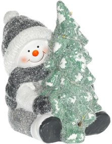 Retlux - Decorazione natalizia LED LED/2xLR44/bianco caldo pupazzo di neve con albero