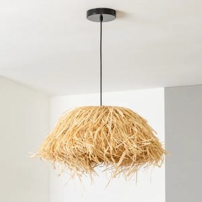 Brilagi - Lampadario LED sospeso su cavo CERIA BOHO 1xE27/40W/230V Ø 40 cm in rafia