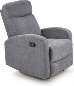 Poltrona reclinabile Oslo 1S in tessuto grigio scuro H100 cm