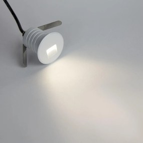 Faretto LED Bianco 1W IP67 Professional - per Gradini Colore Bianco Caldo 2.700K