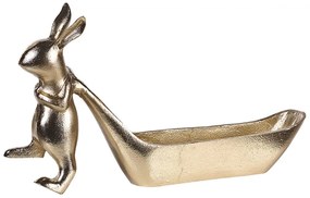 Figura decorativa metallo oro 21 cm PROGO Beliani