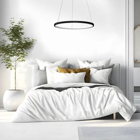 Lampadario LED a sospensione con filo HOOP LED/27W/230V diametro 50 cm 4000K nero