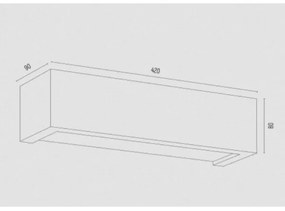 Argon 7169 - Applique CASERTA 2xE27/15W/230V 42 cm