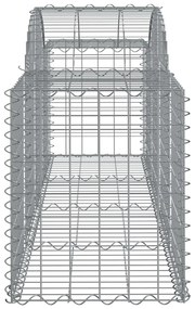 Cesti Gabbioni ad Arco 13 pz 200x50x60/80 cm Ferro Zincato