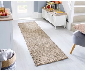 Passatoia di colore naturale in iuta 60x150 cm Sol – Flair Rugs