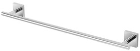 Porta asciugamani dritto da muro 55 cm in acciaio cromo serie Easy