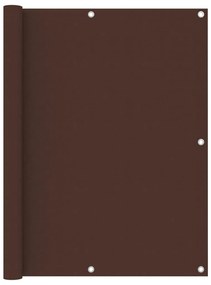 Paravento Balcone Marrone 120x400cm İn Tessuto Oxford /