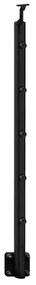 Palo BURGER OPALU FULL BLACK in alluminio nero 5.2 cm x 7 cm