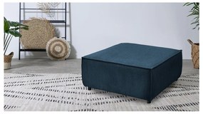 Pouf in velluto a coste blu scuro Nihad modular - Bobochic Paris