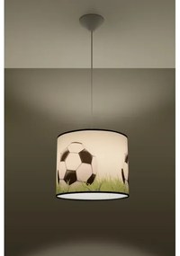 Sollux SL.1428 - Lampadario a sospensione per bambini FOOTBALL 1xE27/15W/230V diametro 30 cm