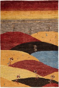 Loribaft Tappeto persiano 100x150 Rosso (Iran) Annodato A Mano
