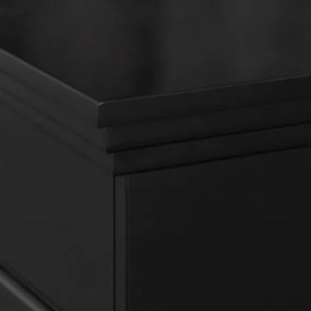 Camino a bioetanolo biocamino da terra WASHINGTON Nero L111 x P43 x H99