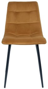 Sedie da pranzo in set gialle in imbottito 2 pz Middelfart – House Nordic