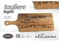 Tagliere in legno acacia bar ristoranti pub cm 58 x 22