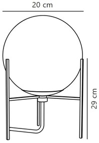 Nordlux - Lampada da tavolo ALTON 1xE14/15W/230V